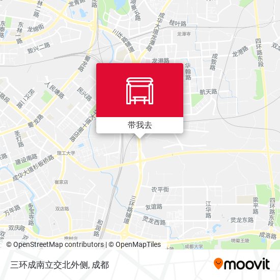 三环成南立交北外侧地图