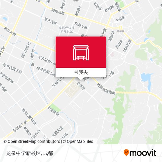 龙泉中学新校区地图