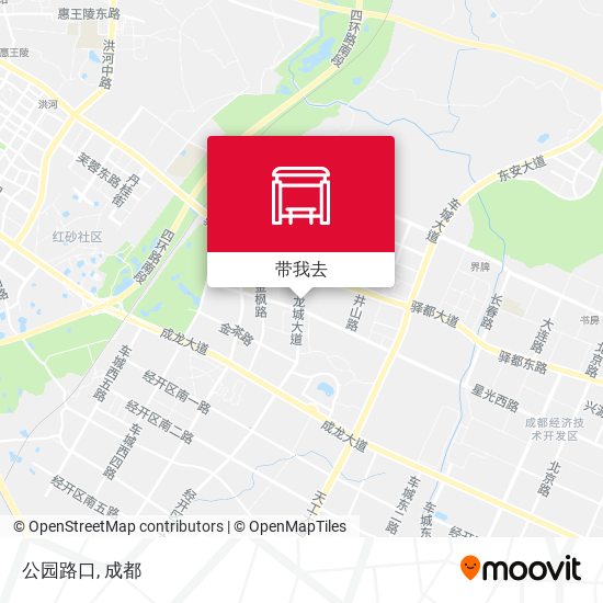公园路口地图