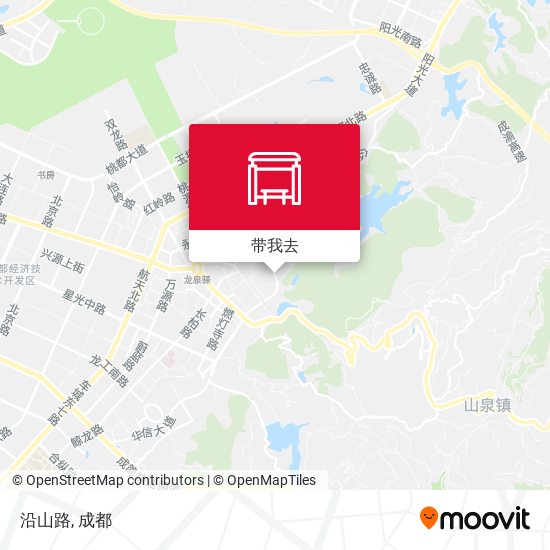 沿山路地图