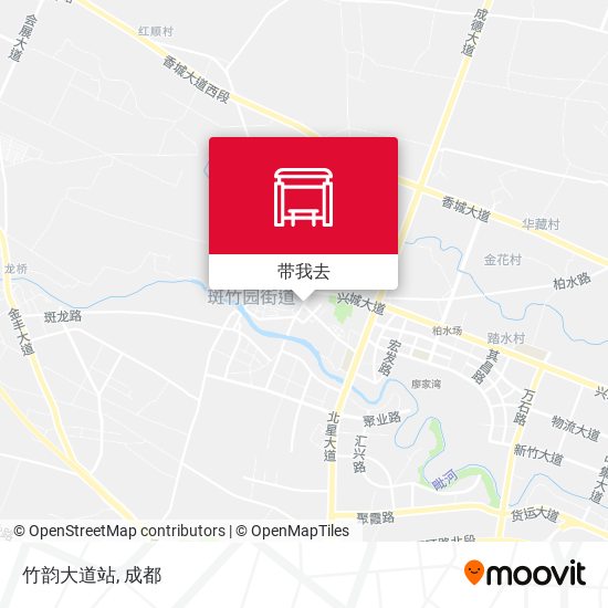 竹韵大道站地图