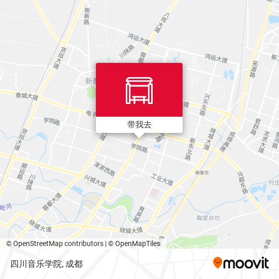 四川音乐学院地图