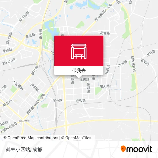 鹤林小区站地图