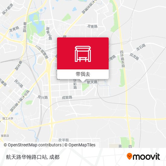 航天路华翰路口站地图