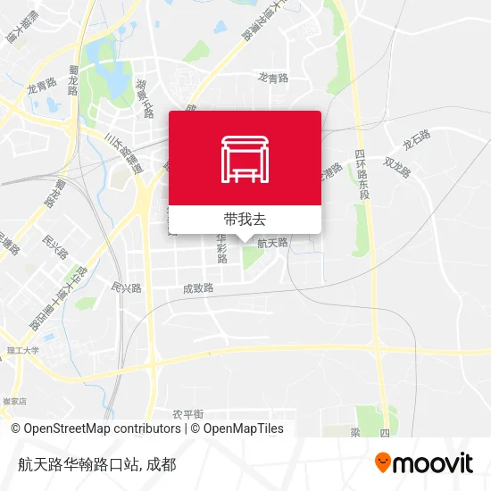 航天路华翰路口站地图
