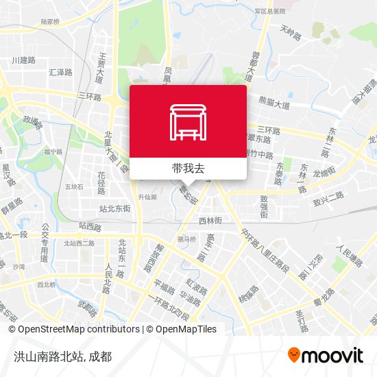 洪山南路北站地图