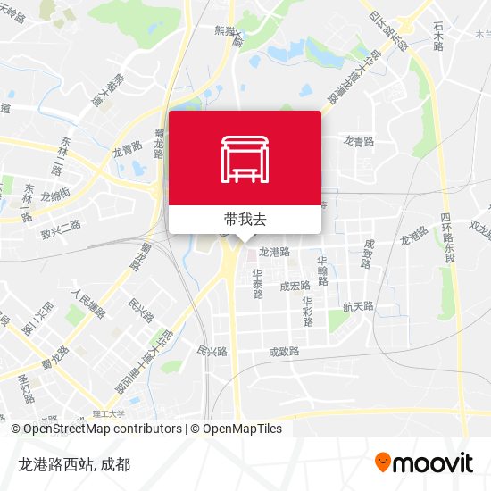 龙港路西站地图