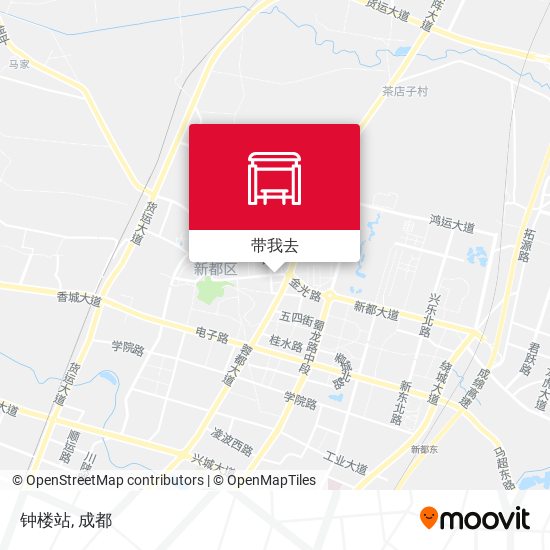 钟楼站地图