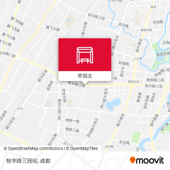 牧华路三段站地图