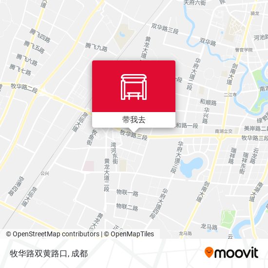 牧华路双黄路口地图