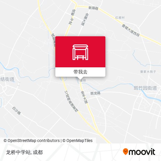 龙桥中学站地图