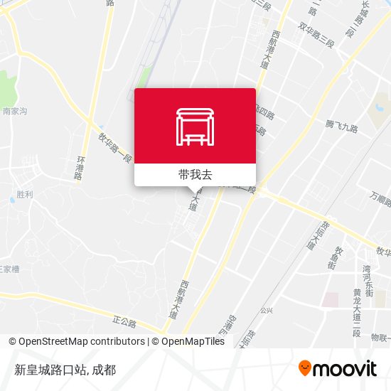 新皇城路口站地图