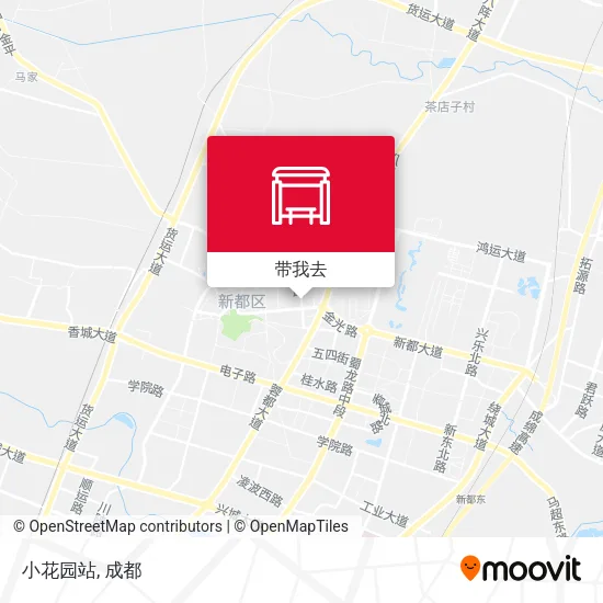 小花园站地图
