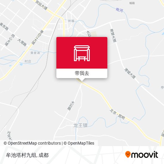 牟池塔村九组地图
