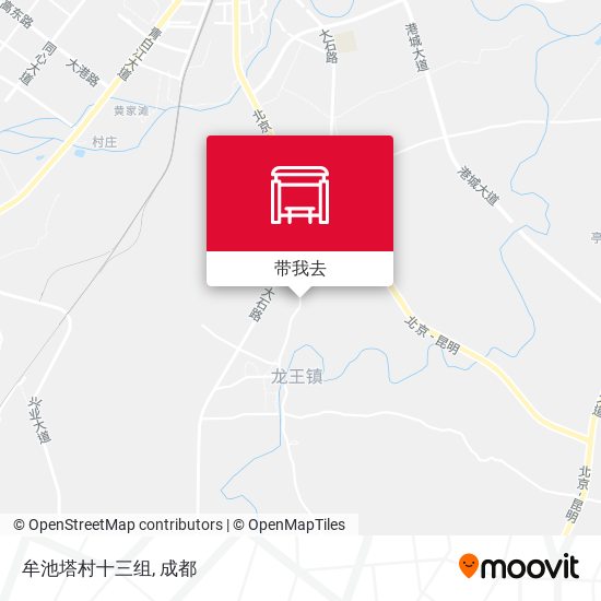 牟池塔村十三组地图