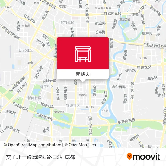 交子北一路蜀绣西路口站地图