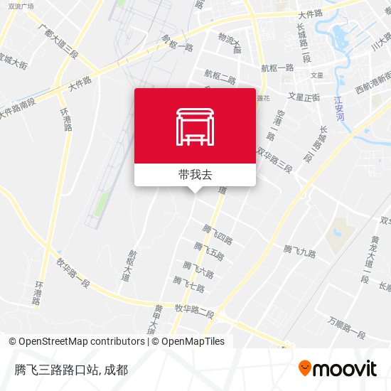 腾飞三路路口站地图