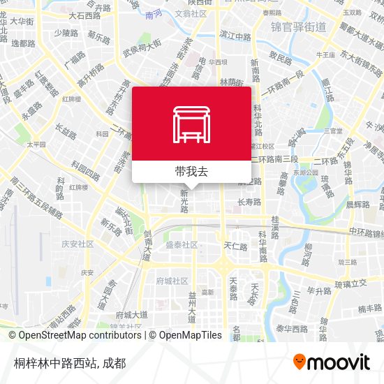 桐梓林中路西站地图