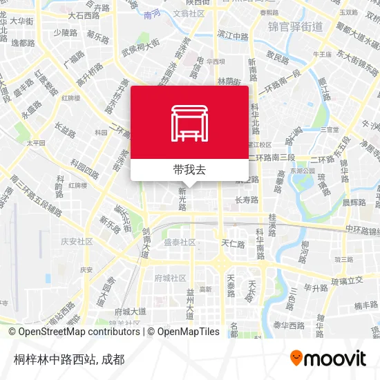 桐梓林中路西站地图
