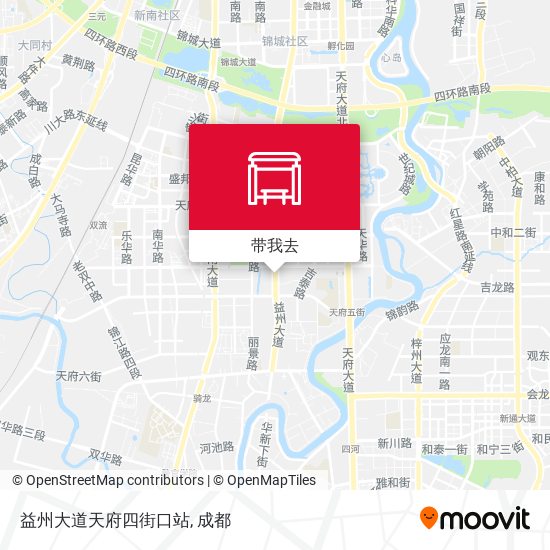益州大道天府四街口站地图