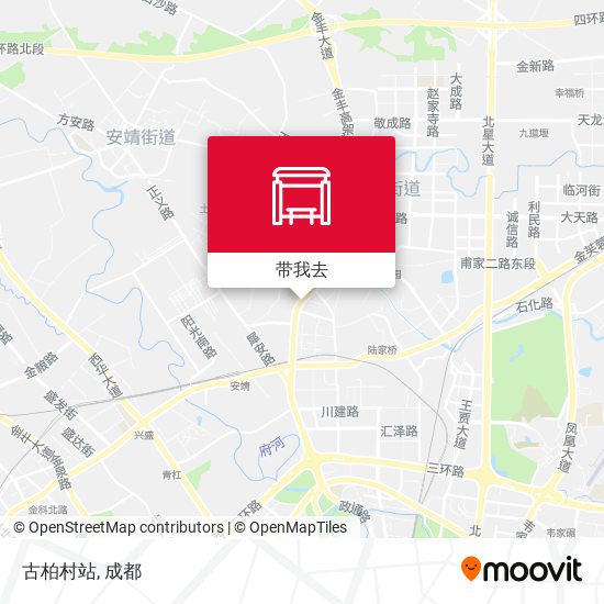 古柏村站地图