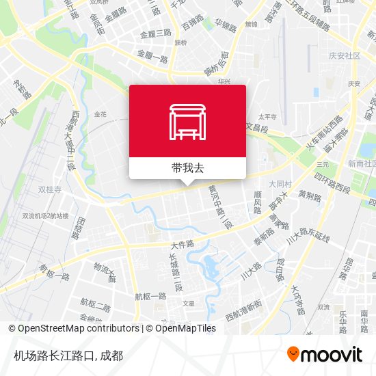 机场路长江路口地图
