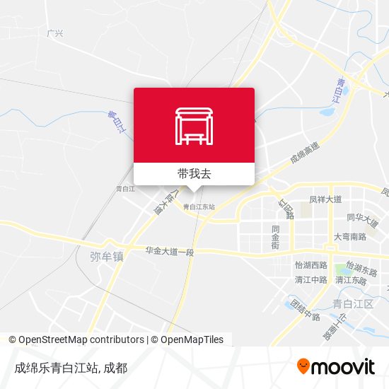 成绵乐青白江站地图