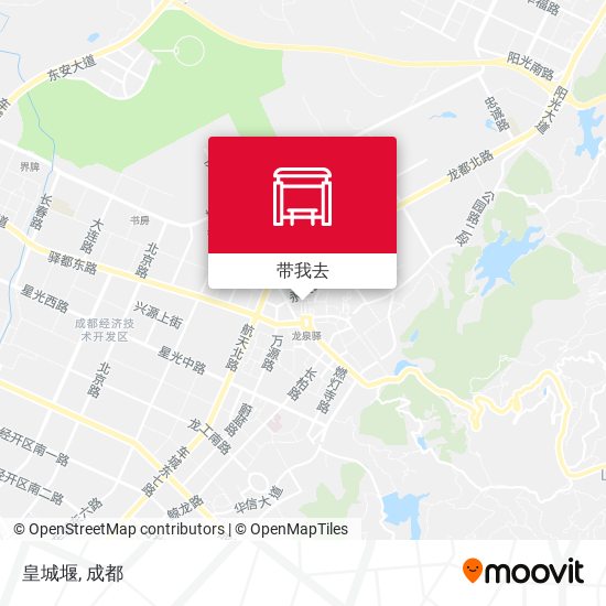 皇城堰地图
