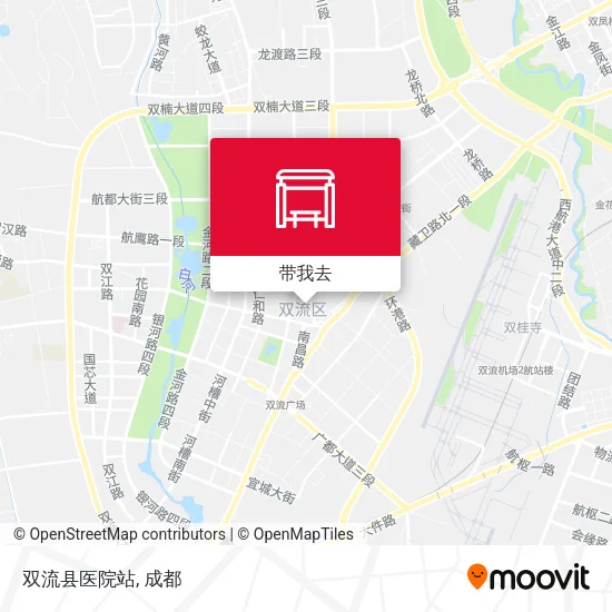 双流县医院站地图