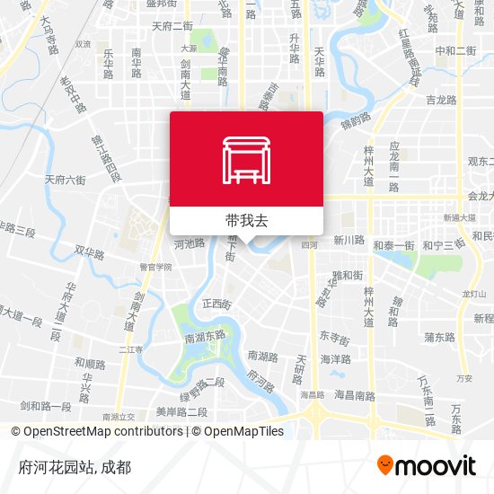 府河花园站地图