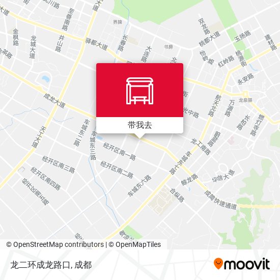 龙二环成龙路口地图