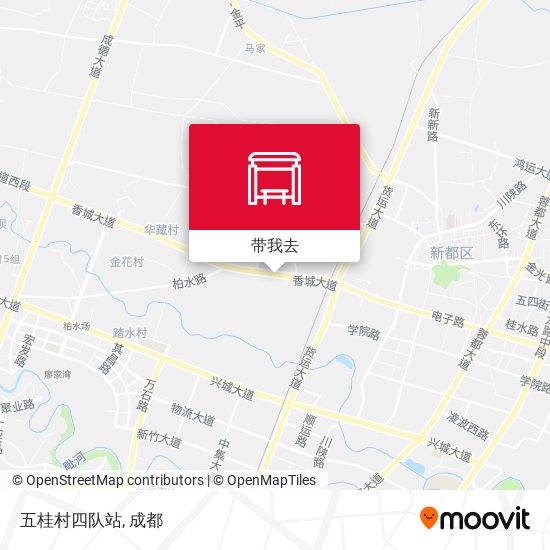 五桂村四队站地图
