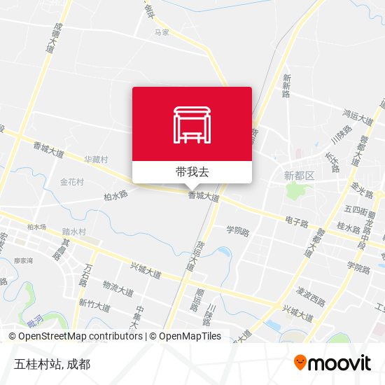 五桂村站地图