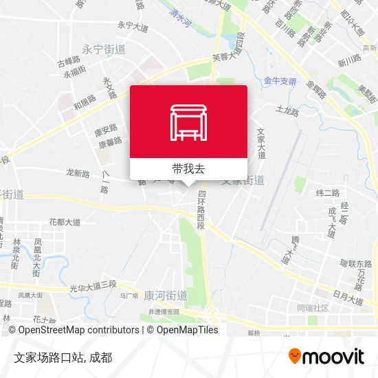 文家场路口站地图