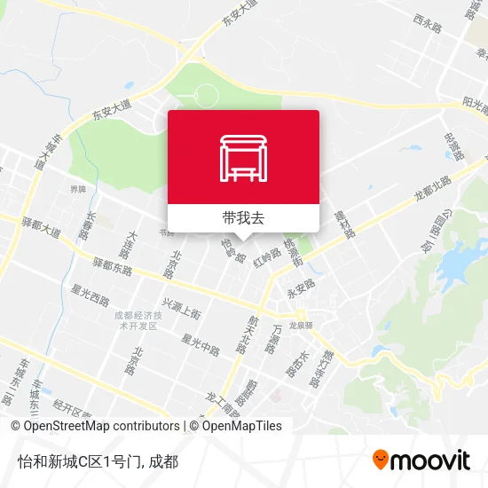 怡和新城C区1号门地图