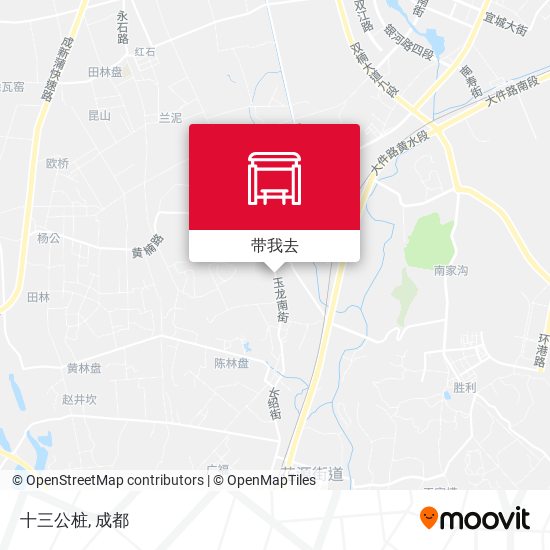 十三公桩地图