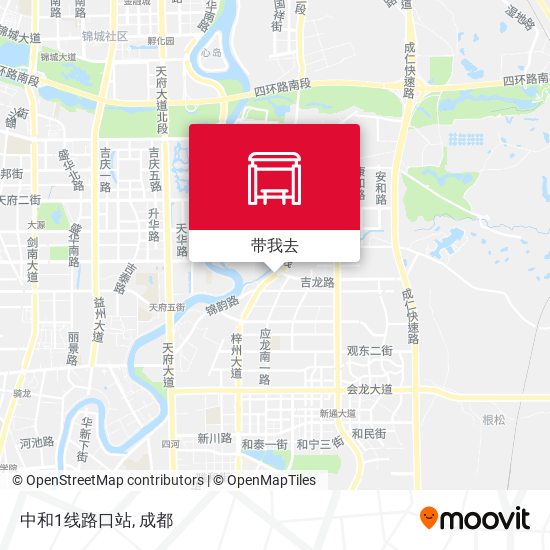 中和1线路口站地图