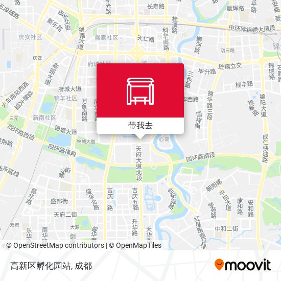 高新区孵化园站地图