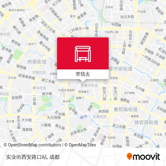 实业街西安路口站地图