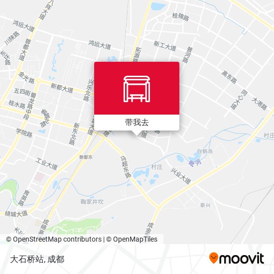 大石桥站地图