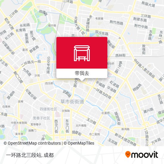 一环路北三段站地图