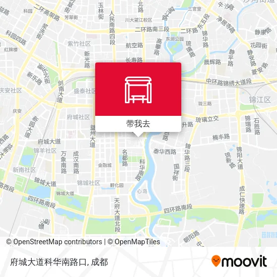 府城大道科华南路口地图