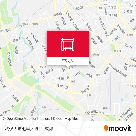 武侯大道七里大道口地图