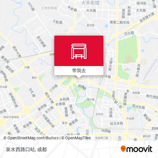 泉水西路口站地图
