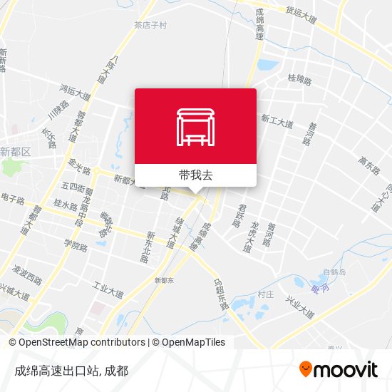成绵高速出口站地图