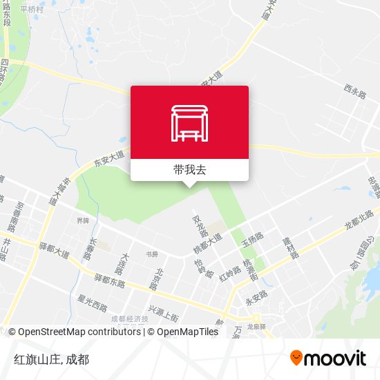 红旗山庄地图