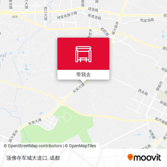 顶佛寺车城大道口地图