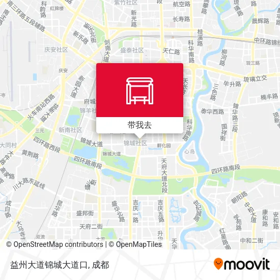 益州大道锦城大道口地图
