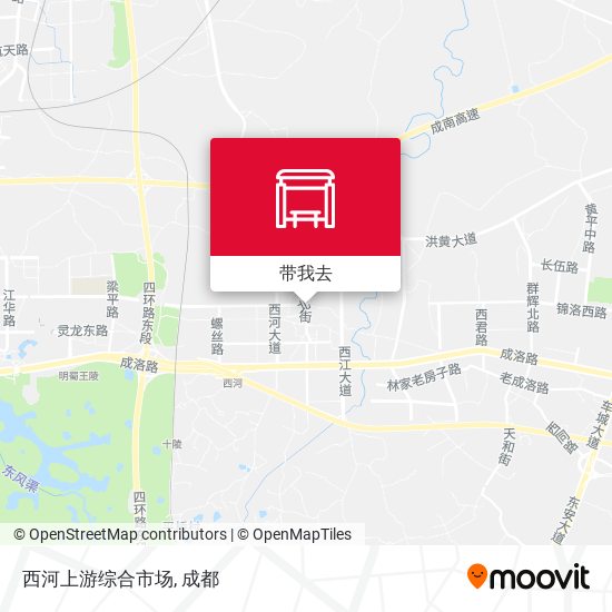 西河上游综合市场地图