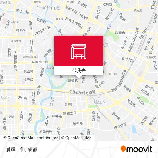 晨辉二街地图